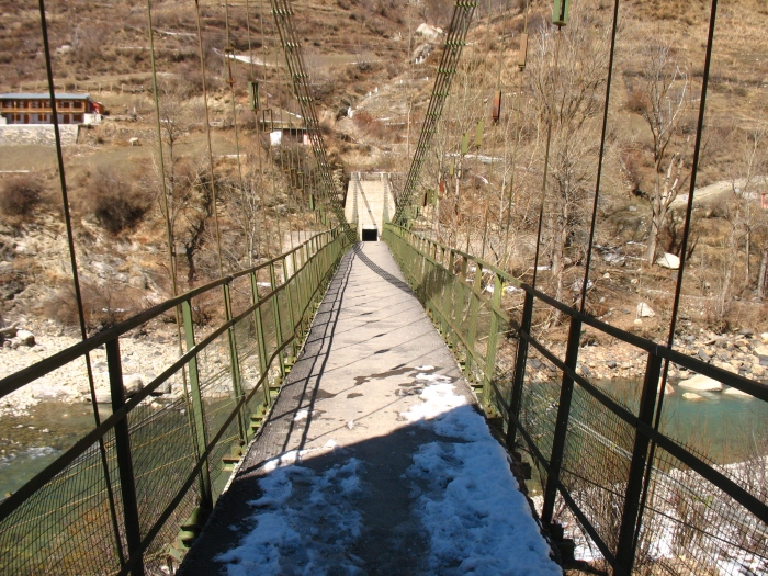 Bridge across the Bhagirathi